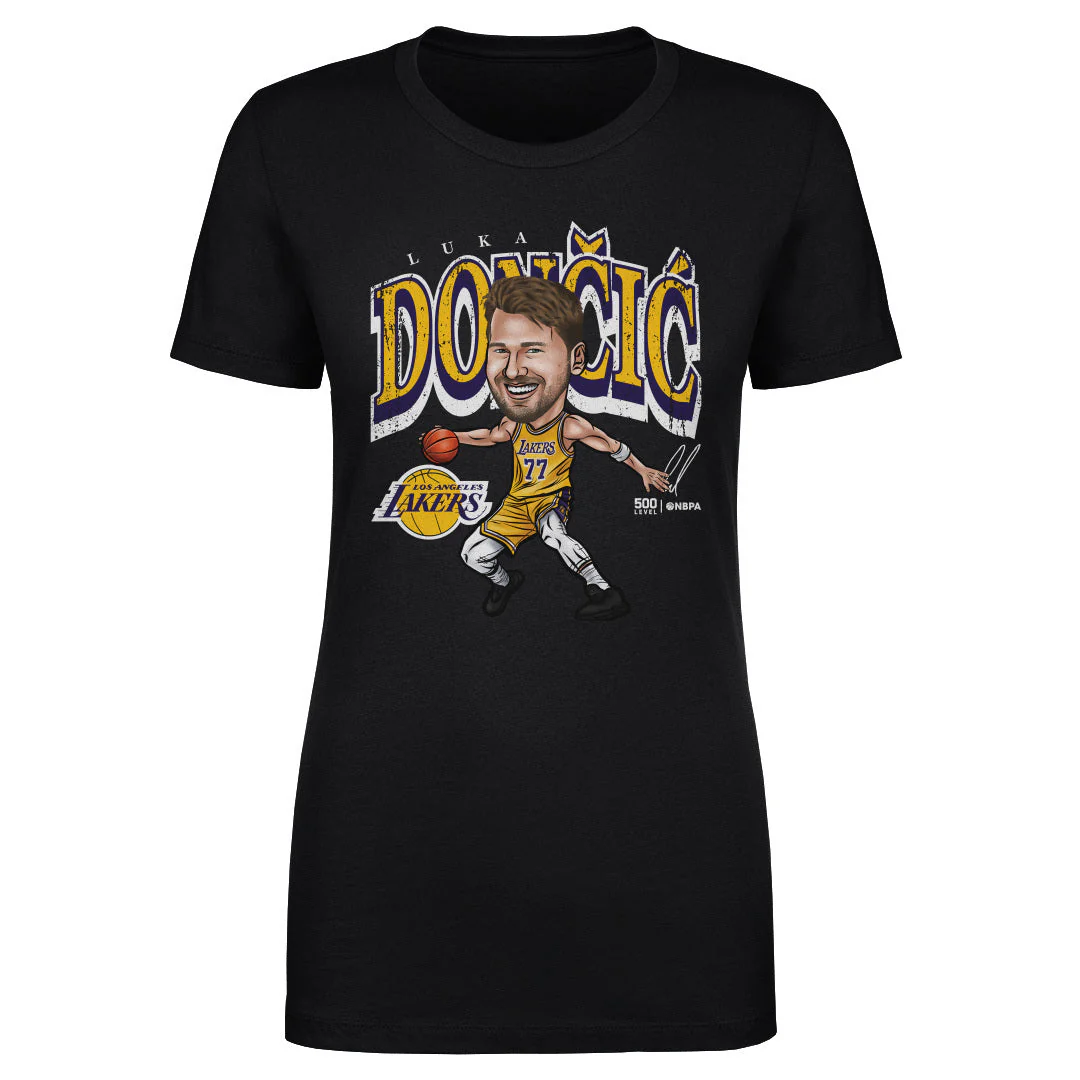 Luka Doncic Los Angeles Lakers Cartoon WHT - Image 2