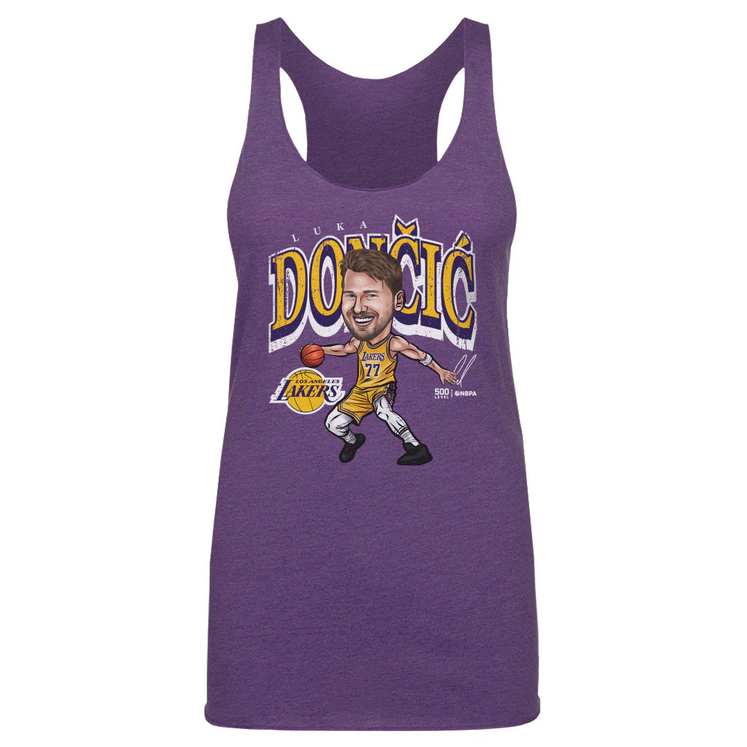 Luka Doncic Los Angeles Lakers Cartoon WHT - Image 2