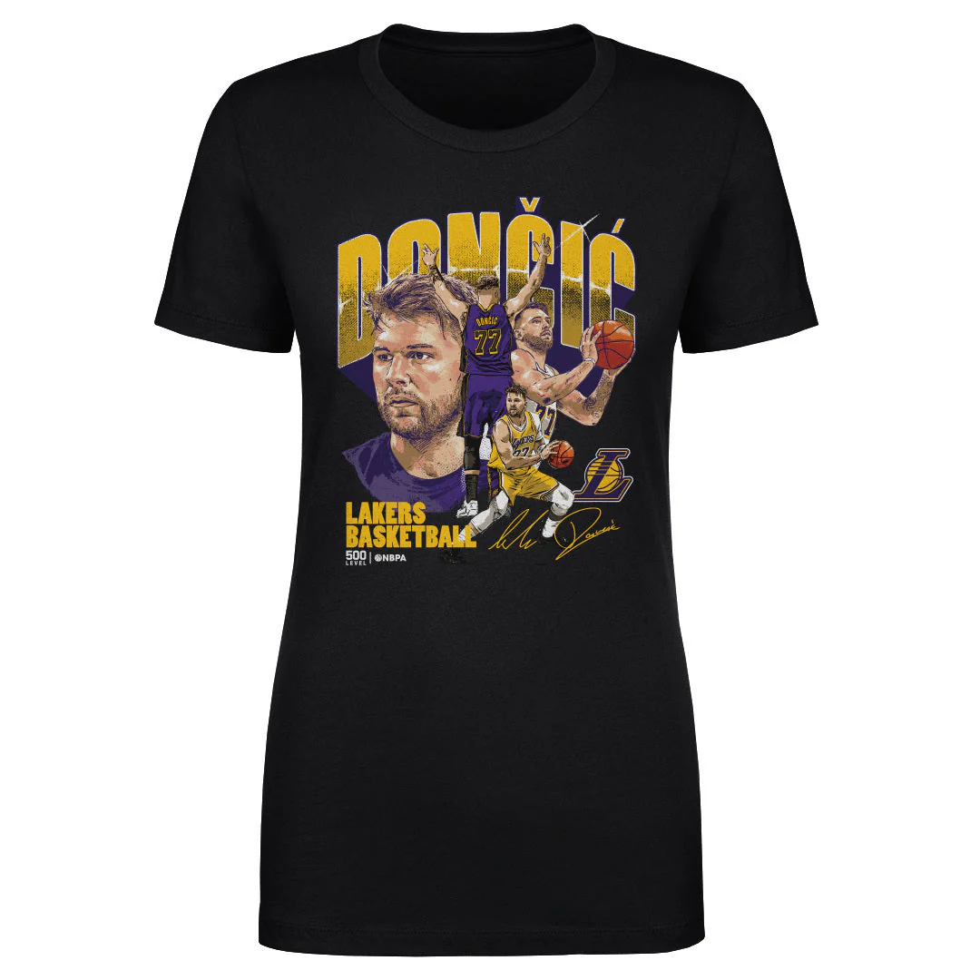 Luka Doncic Los Angeles Lakers Collage WHT