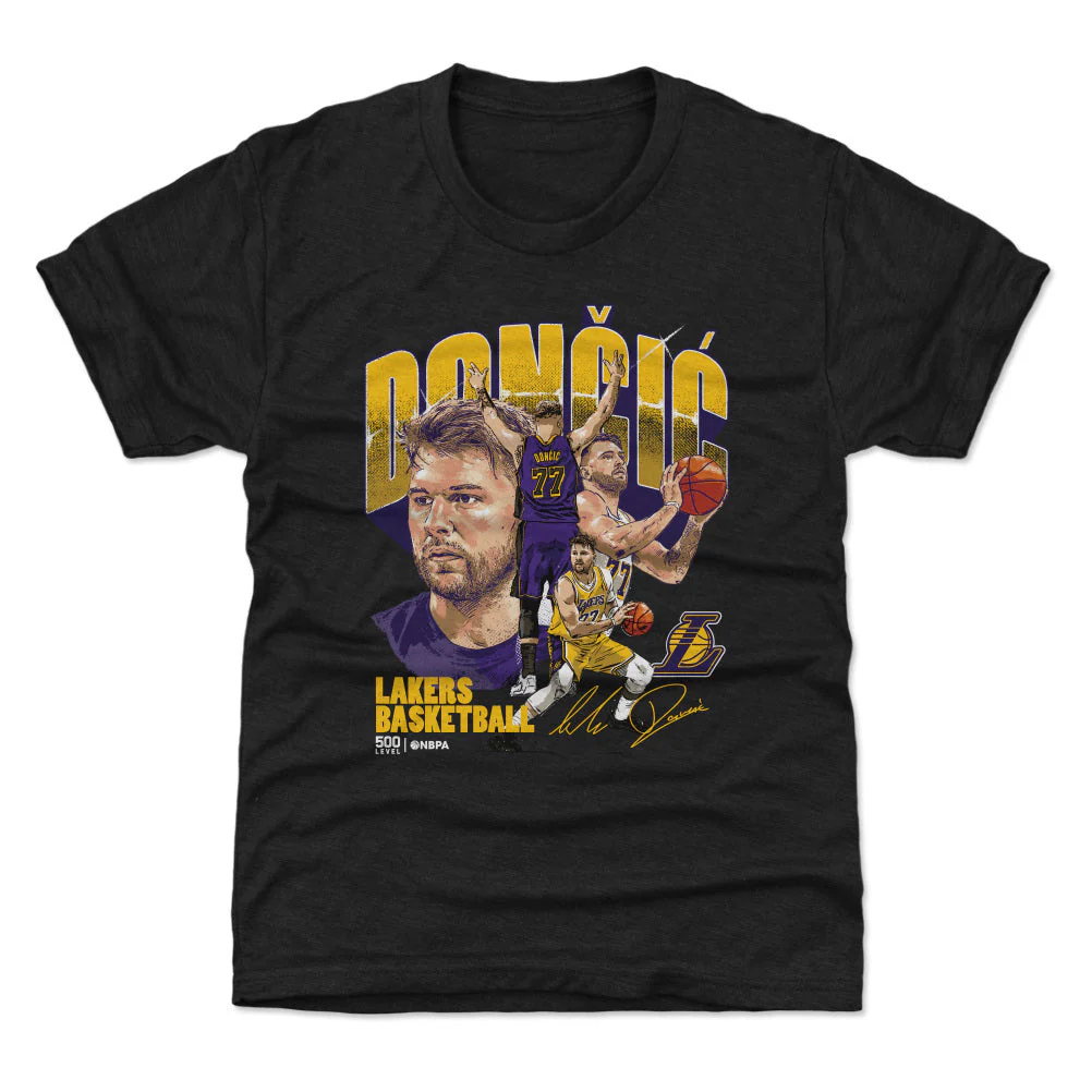 Luka Doncic Los Angeles Lakers Collage WHT