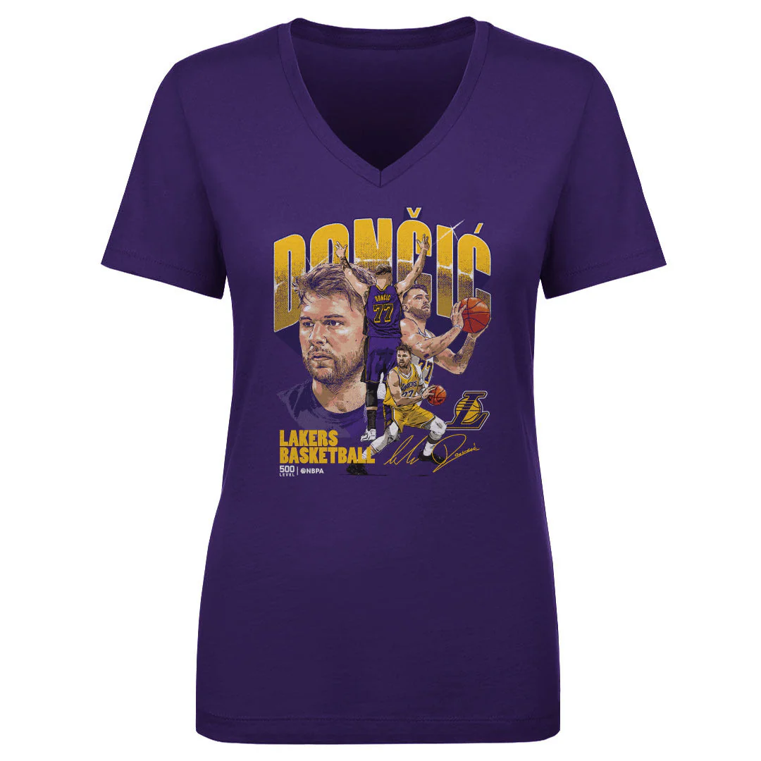 Luka Doncic Los Angeles Lakers Collage WHT