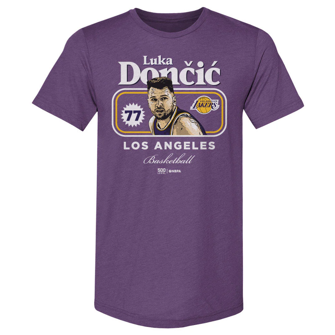 Luka Doncic Los Angeles Lakers Cover WHT Tee - Image 3
