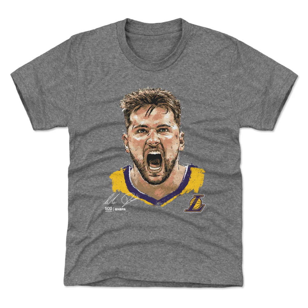 Luka Doncic Los Angeles Lakers Scream WHT - Image 2