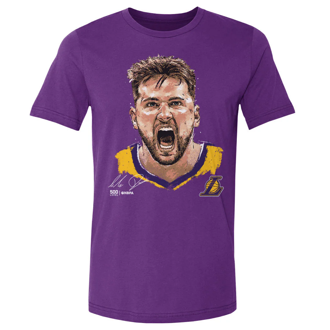 Luka Doncic Los Angeles Lakers Scream WHT - Image 2