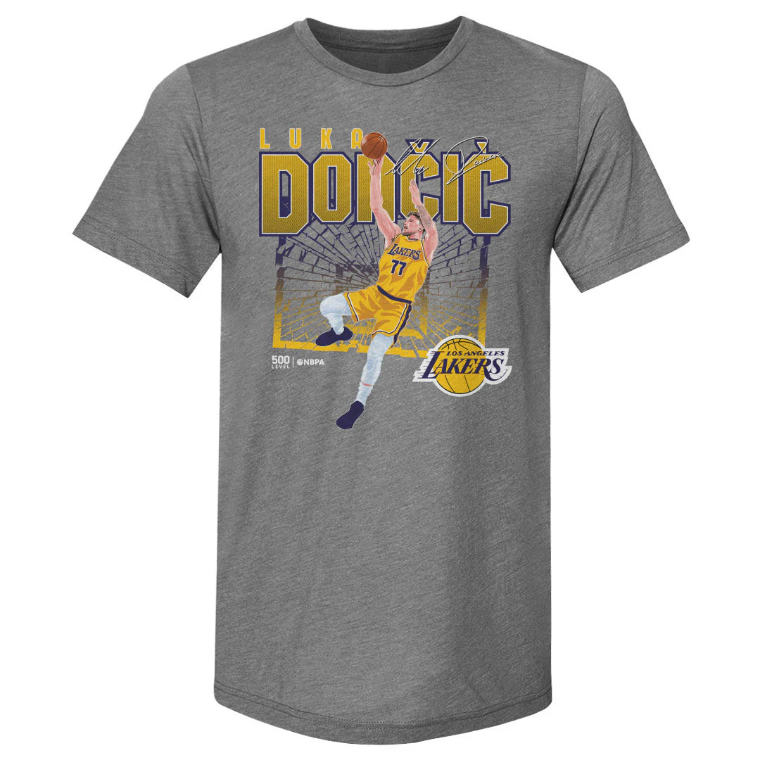 Luka Doncic Los Angeles Lakers Shattered WHT