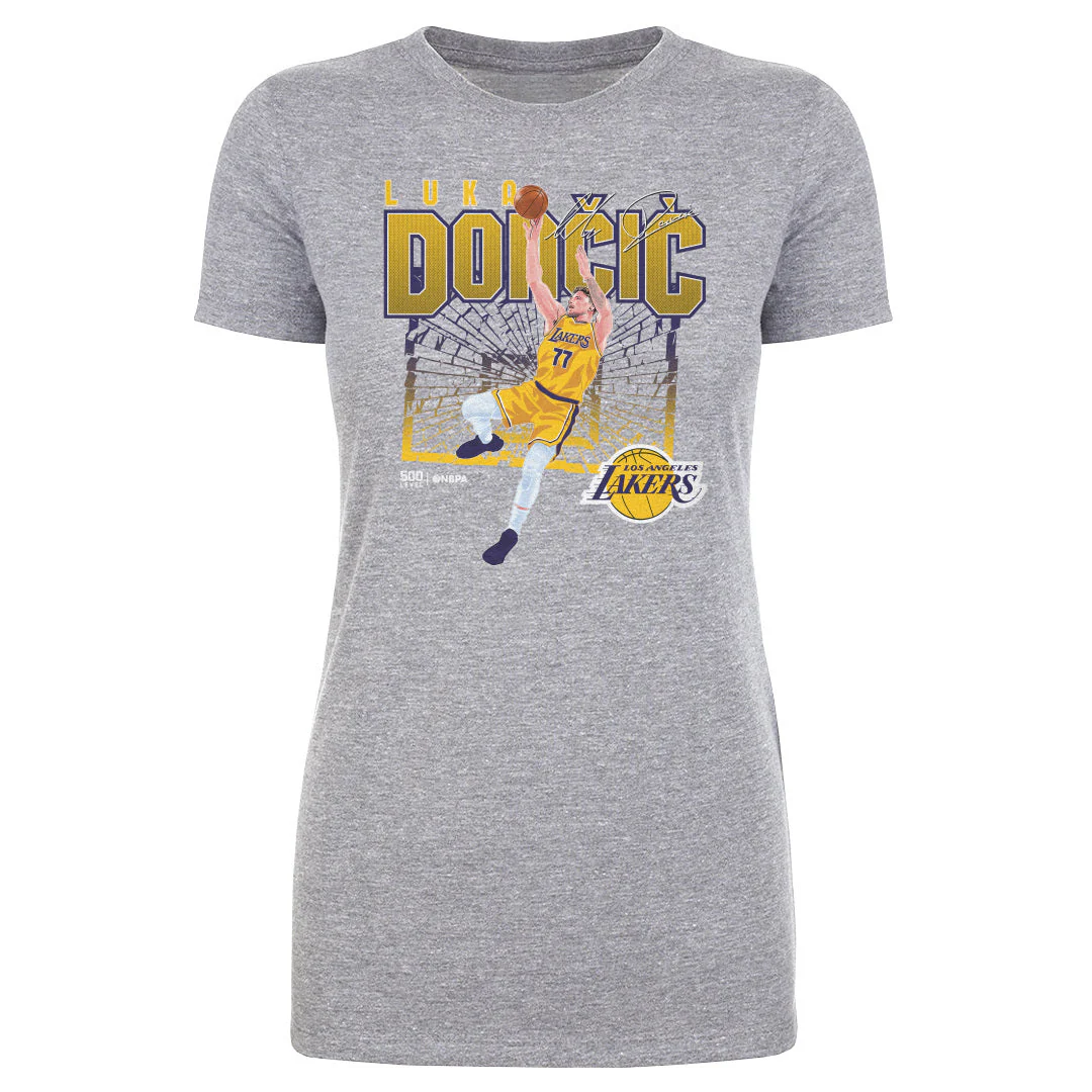 Luka Doncic Los Angeles Lakers Shattered WHT