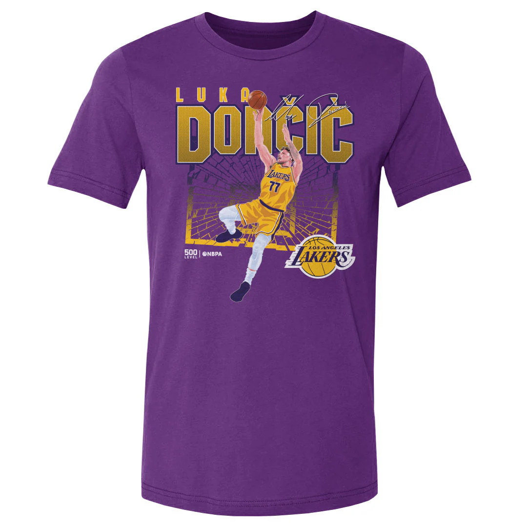 Luka Doncic Los Angeles Lakers Shattered WHT - Image 2