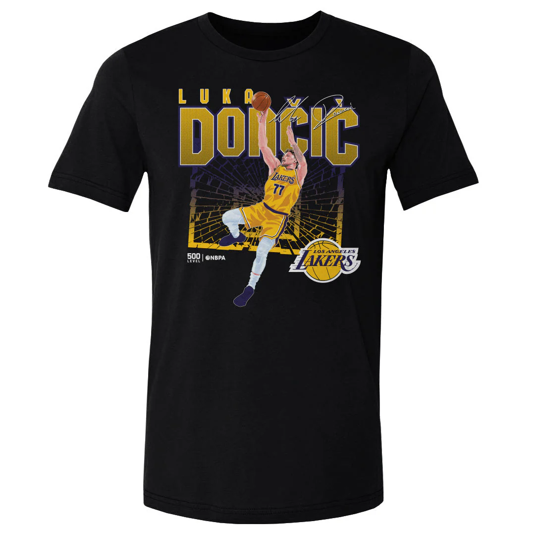 Luka Doncic Los Angeles Lakers Shattered WHT - Image 3