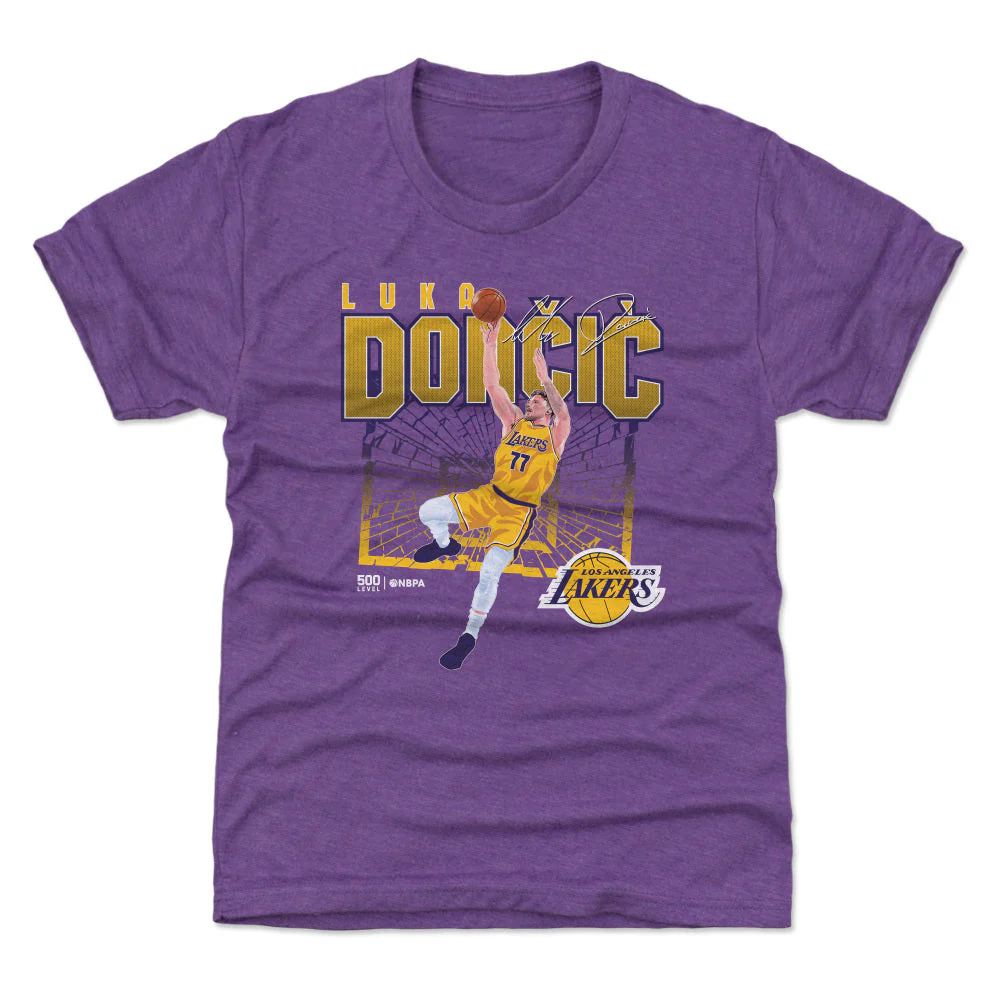 Luka Doncic Los Angeles Lakers Shattered WHT - Image 3