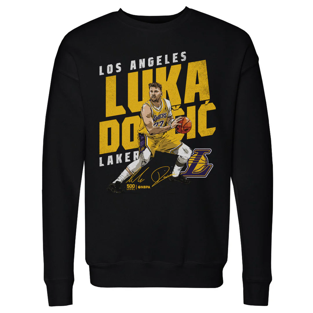 Luka Doncic Los Angeles Lakers Slant WHT