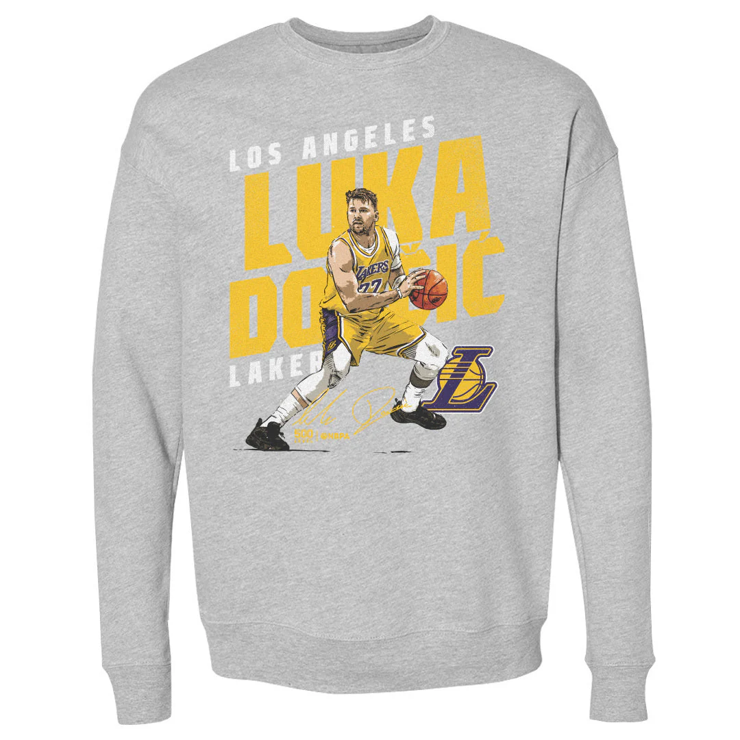 Luka Doncic Los Angeles Lakers Slant WHT - Image 2