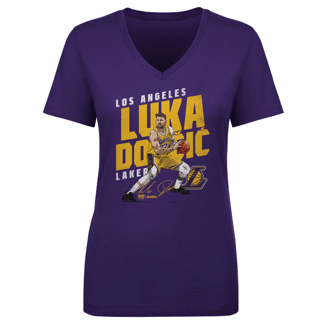 Luka Doncic Los Angeles Lakers Slant WHT - Image 2