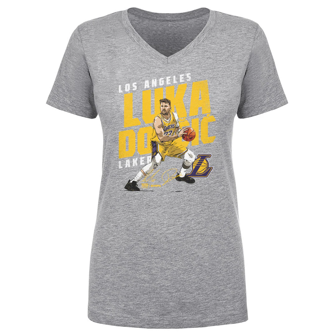 Luka Doncic Los Angeles Lakers Slant WHT - Image 3