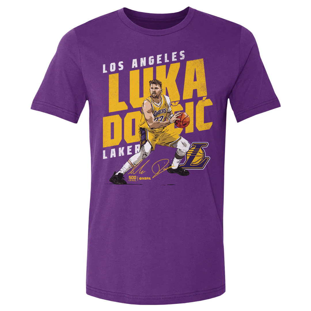 Luka Doncic Los Angeles Lakers Slant WHT - Image 2