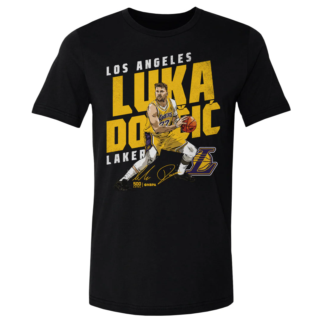 Luka Doncic Los Angeles Lakers Slant WHT - Image 3