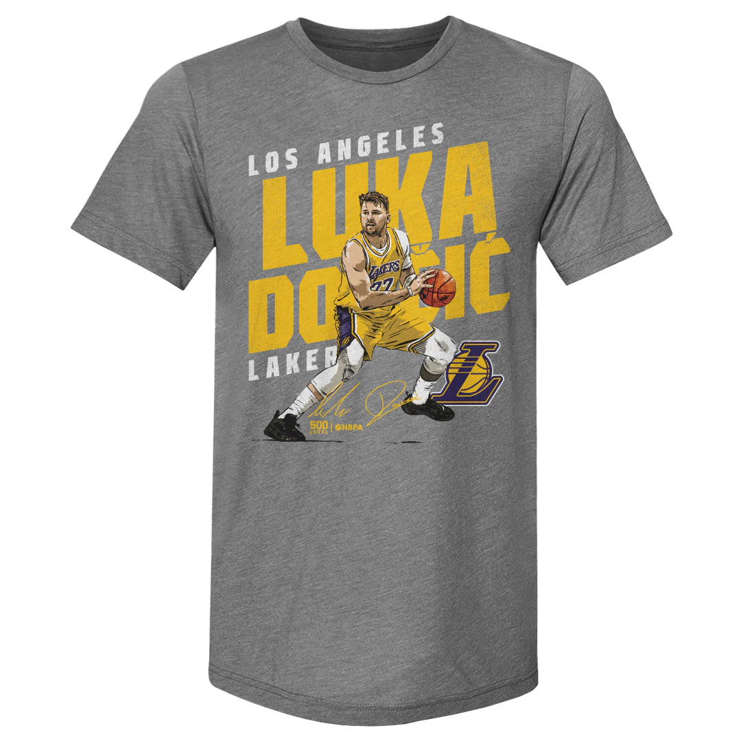 Luka Doncic Los Angeles Lakers Slant WHT - Image 2
