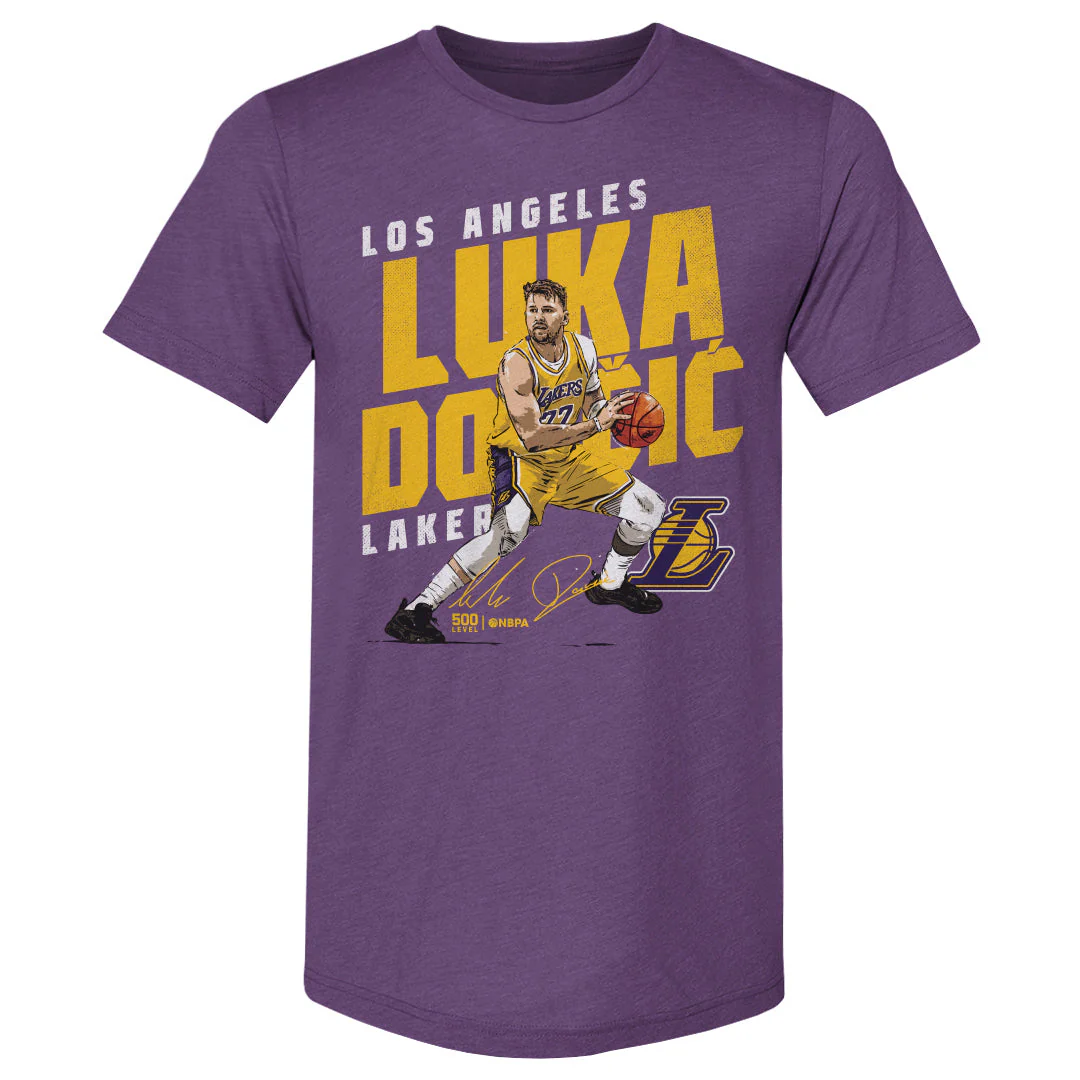 Luka Doncic Los Angeles Lakers Slant WHT - Image 3