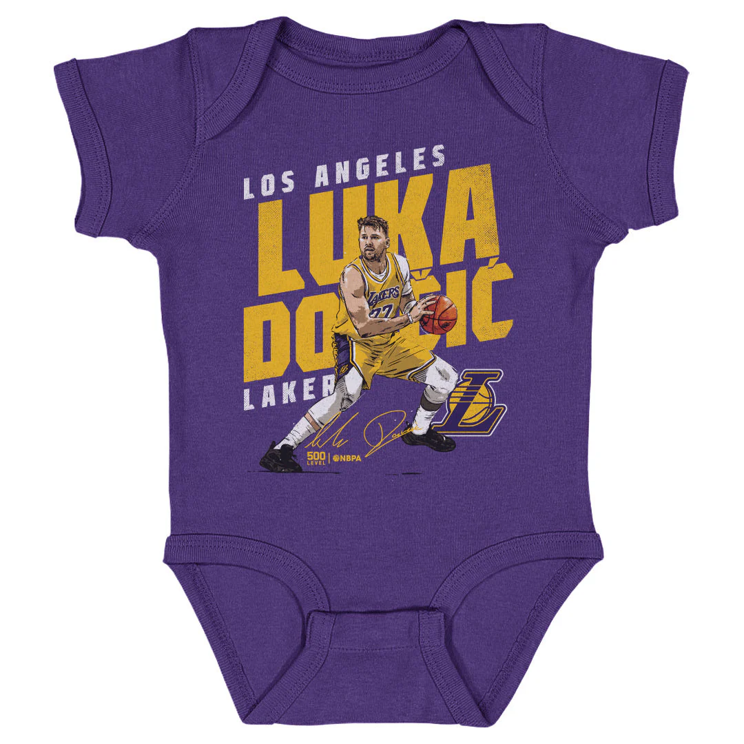 Luka Doncic Los Angeles Lakers Slant WHT