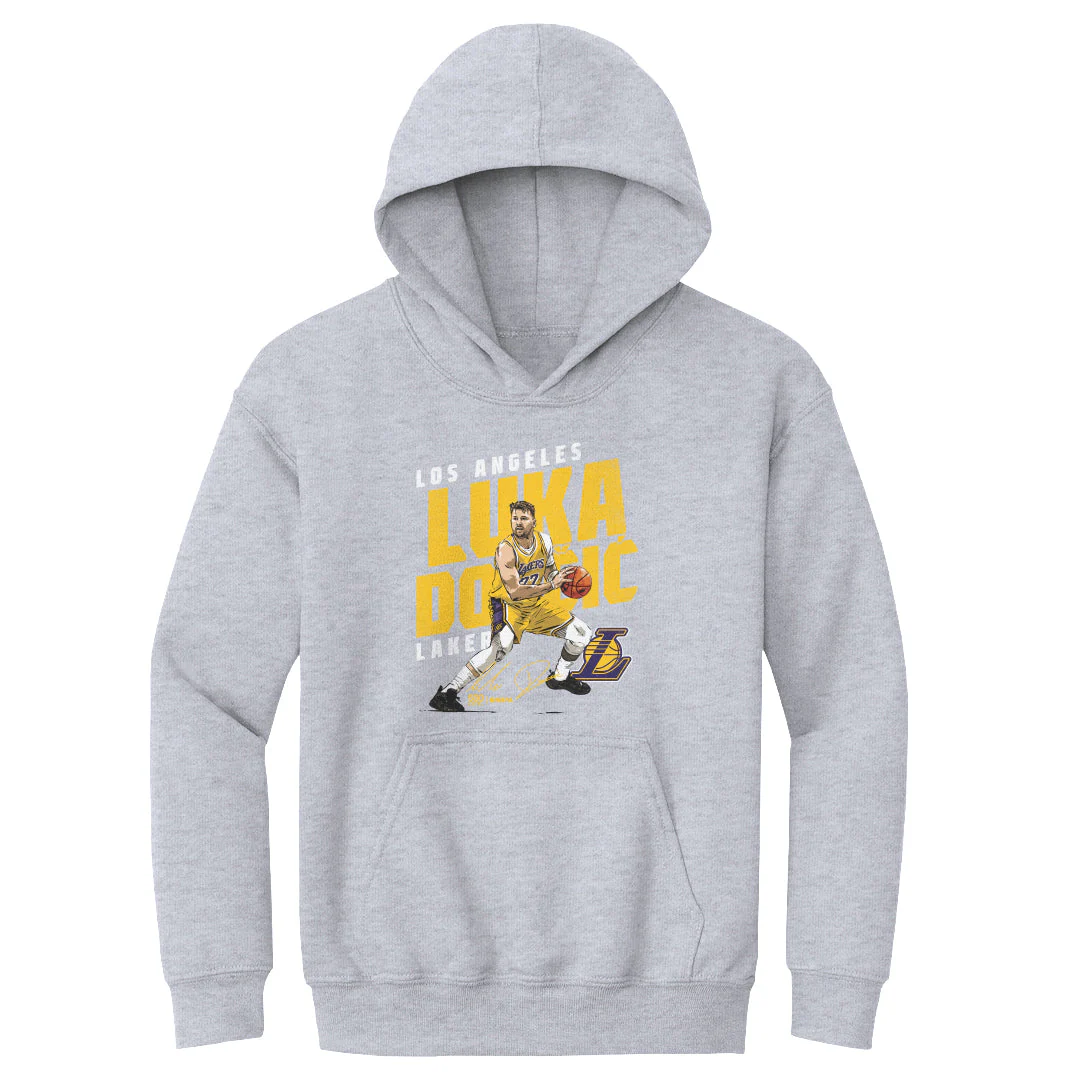 Luka Doncic Los Angeles Lakers Slant WHT - Image 2