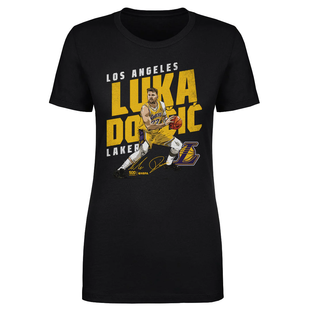 Luka Doncic Los Angeles Lakers Slant WHT - Image 2
