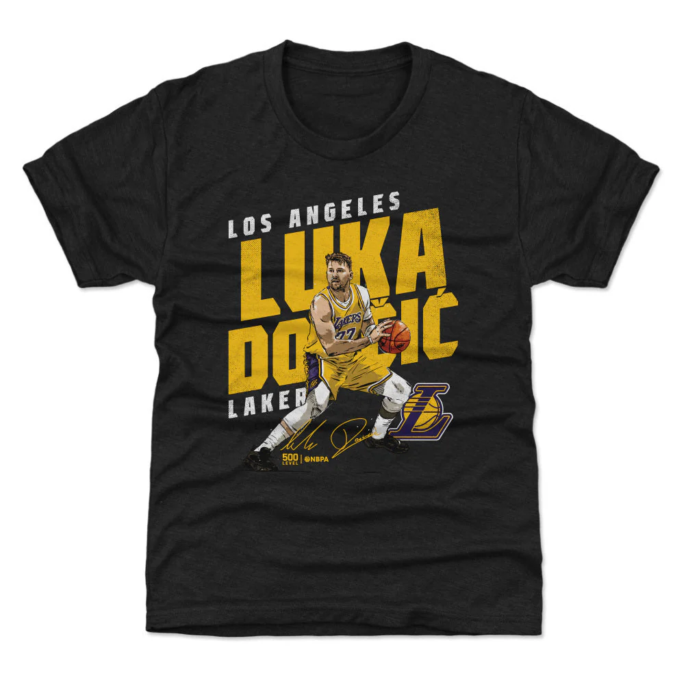 Luka Doncic Los Angeles Lakers Slant WHT - Image 3