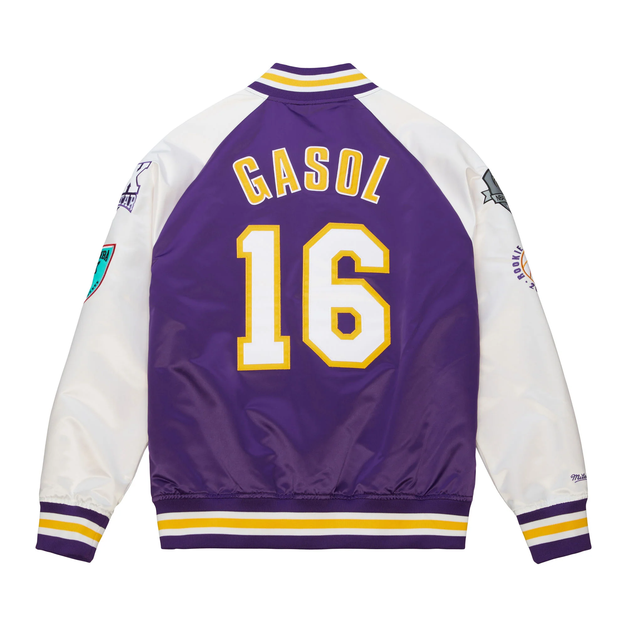 NBA HOF N&N Satin Jacket Lakers Pau Gasol - Image 2
