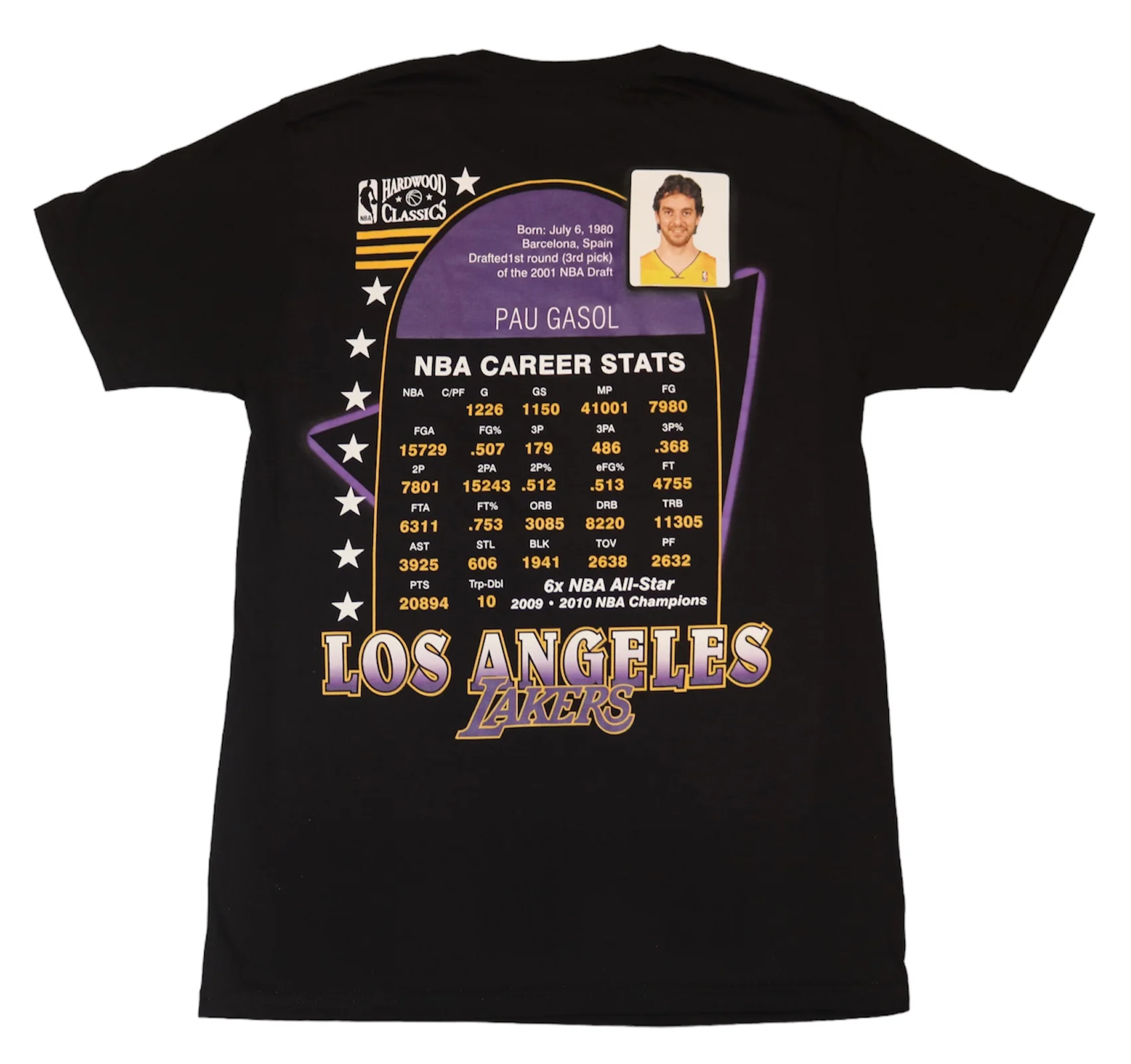 NBA Love For The City Tee Lakers Pau Gasol - Image 2
