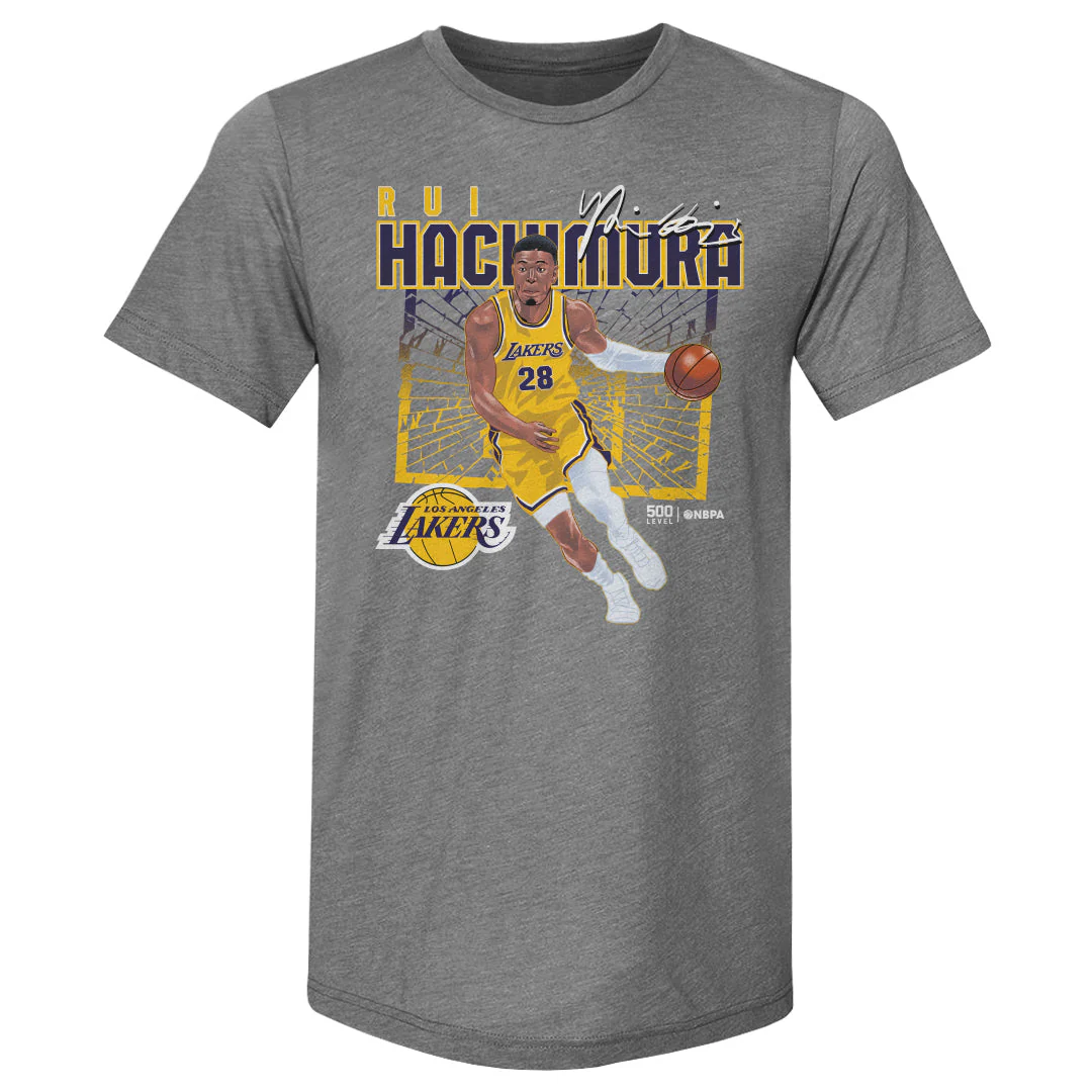 Rui Hachimura Los Angeles Lakers Shattered WHT - Image 2
