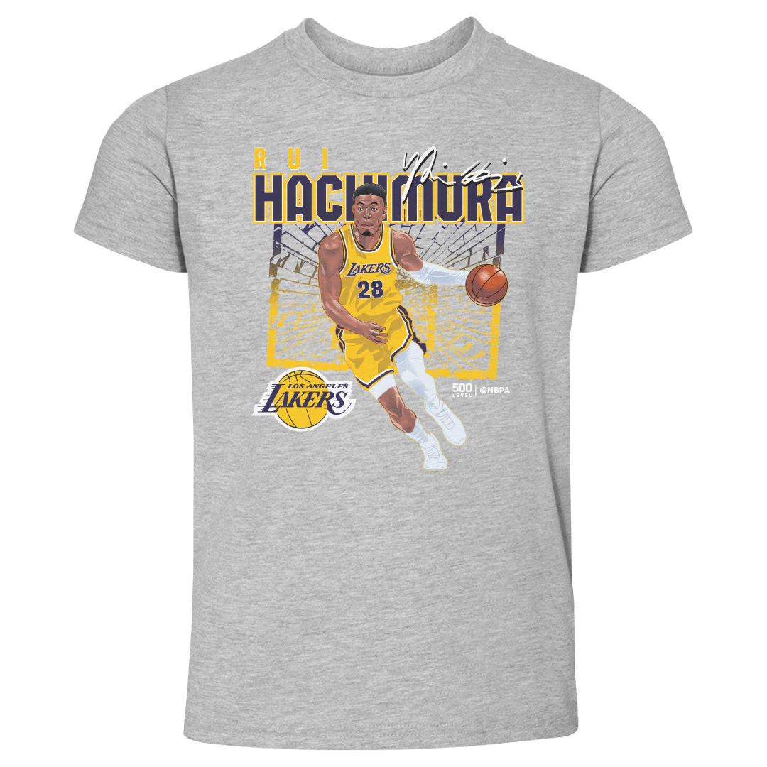 Rui Hachimura Los Angeles Lakers Shattered WHT - Image 2