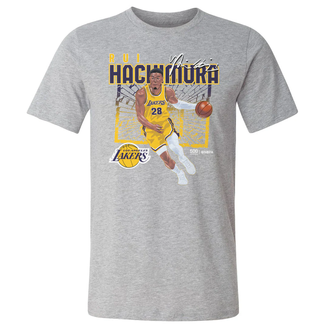 Rui Hachimura Los Angeles Lakers Shattered WHT - Image 2